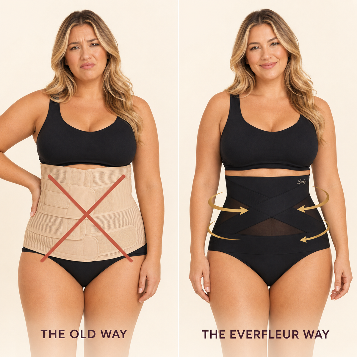 X-cross band versus a traditional girdle