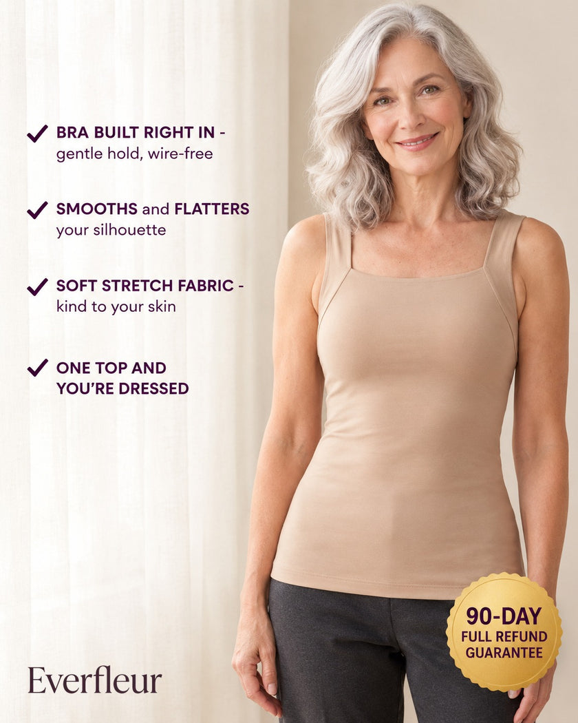 EverFleur Built-In Bra Comfort Tank