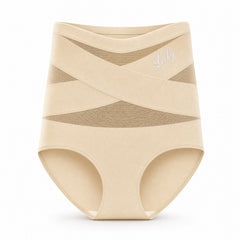 High-Waisted Shaping Brief — Beige