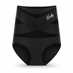 High-Waisted Shaping Brief — Black
